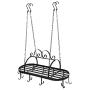 Iron Hanging Pot Holder Pan Hanger Kitchen Storage Utility Cookware Hook Rack
