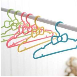 20pcs Color Random Childrens Bow Hanger Home Baby Clothes Hanger