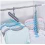10pcs Random Color Magic Multi-Port Support Circle Clothes Hanger Clothes Drying Rack Multifunction Plastic Clothes Hangers Home Storage Hangers