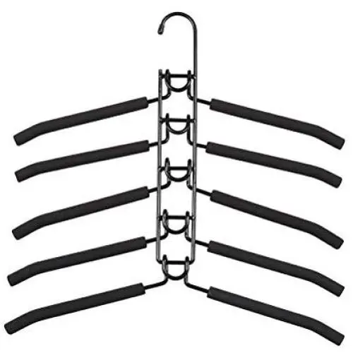 Cabilock Clothes Hanger Space Saving Clothes Hanger Wardrobe Clothes Rack Heavy Duty Folding Clothes Hanging Rack for Suit Coat Skirt T-Shirt (Black) Cabilock Clothes Hanger Space Saving Clothes Hanger Wardrobe Clothes Rack Heavy Duty Folding Clothes Hanging Rack for Suit Coat Skirt T-Shirt (Black)