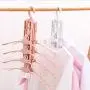 Mitlife Clothes Hangers Space Saving 8 in 1 Plastic Hangers Multi-Function Creative Folding Hangers Magic Clother Hangers Organizer in Wardrode Adjustable Drying Rack (White)