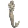 Sungmor Retro Style 7.28 Inch Heavy-Duty Wall-Mounted Mermaid Hook Garden Statue Decoration | Premium Resin Indoor Outdoor Sculpture Wall Decor | Gift Idea for Families & Friends