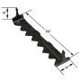 Sawtooth Picture Hangers - 100 Pack - Black Sawtooth Picture Hangers No Nail - 1 3/4 Inch Sawtooth Hangers