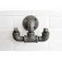 Industrial Pipe Hooks - Black pipe coat hook, towel hook, industrial wall hook, rustic coat rack, hanger, entryway hat hook