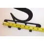 Capital Letter S Monogram Wall Hook Hanger. Satin Black. Solid Steel. Screws Included. Capital Letter S Monogram Wall Hook Hanger. Satin Black. Solid Steel. Screws Included.