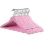 SONGMICS 20-Pack Solid Wood Hangers, Coat Hangers with Shoulder Notches, Trousers Bar, 360° Swivel Hook, Non-Slip for Jackets, Shirts, Dresses, Pink UCRW02PK SONGMICS 20-Pack Solid Wood Hangers, Coat Hangers with Shoulder Notches, Trousers Bar, 360° Swivel Hook, Non-Slip for Jackets, Shirts, Dresses, Pink UCRW02PK
