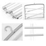 HJYPYJ Magic Hanger,Household Multi-Layer Storage Folding Hanger,Non-Slip PP Trouser Hangers,Applicable Balcony,Wardrobe Non-Slip/Pink / 6 pcs