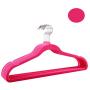 FairOnly 10Pcs/Set Flocking Nonslip Traceless Storage Racks Clothes Hangers Black