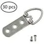 Cyful 3 Hole D Ring Picture Hangers with Screws Heavy Duty Extra Large Strap Hanger-30pcs Cyful 3 Hole D Ring Picture Hangers with Screws Heavy Duty Extra Large Strap Hanger-30pcs