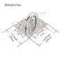 FYRONDY Screws Mount Stainless Steel Ceiling Hook Hanger ( 4 in pack )