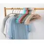 SAASNY Plastic Hangers Standard Hangers,Pack of 30 Width 40 cm Green- Non Slip Clothes Hangers,Heavy Duty Coat Hangers,Ultra Thin Space Saving,for Drying and Storage
