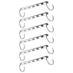 6Pcs Clothes Hanger Holders Save Space Wardrobe Clothing Organizer Racks Hangers for Clothes