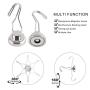 MHDMAG Swivel Swing Magnetic Hooks, Strong Refrigerator Hooks, Neodymium Magnet Hook for Picture Hanger, Grill, BBQ, Home, Kitchen, Office, Garage or Warehouse (4pack G25) MHDMAG Swivel Swing Magnetic Hooks, Strong Refrigerator Hooks, Neodymium Magnet Hook for Picture Hanger, Grill, BBQ, Home, Kitchen, Office, Garage or Warehouse (4pack G25)