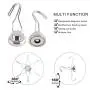 MHDMAG Swivel Swing Magnetic Hooks, Strong Refrigerator Hooks, Neodymium Magnet Hook for Picture Hanger, Grill, BBQ, Home, Kitchen, Office, Garage or Warehouse (4pack G25)