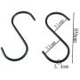 HOMANDA Pack of 20 Small Size Black Multifunction S Shape Metal Kitchen Pot Pan Hanger Clothes Towel Hook