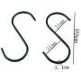 HOMANDA Pack of 20 Small Size Black Multifunction S Shape Metal Kitchen Pot Pan Hanger Clothes Towel Hook