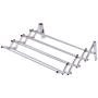 MoonNewyork Laundry Hanger Room Clothes Drying Towel Rack Stainless Wall Mounted Expandable