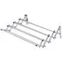 MoonNewyork Laundry Hanger Room Clothes Drying Towel Rack Stainless Wall Mounted Expandable MoonNewyork Laundry Hanger Room Clothes Drying Towel Rack Stainless Wall Mounted Expandable
