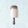 DOITOOL Cartoon Squirrel Wall Plug Hook Hanging Key Hook Wall Clothes Hanger for Kitchen Bathroom Coat Hat (Grey)