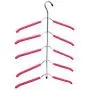 Multilayer Fish Bone Shape Stainless Steel Clothing Storage Racks Clothes Hanger Storage Holder Wardrobe Laundry Drying Rack 2pcs Random Color