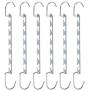 6pcs Multi-Port Support Clothes Hanger Multifunctional Clothes Drying Rack Metal Hangers Decoration Organizer Storage Rack for Space Saving