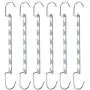 6pcs Multi-Port Support Clothes Hanger Multifunctional Clothes Drying Rack Metal Hangers Decoration Organizer Storage Rack for Space Saving