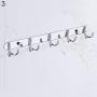 shengyuze Hooks & Hangers Stainless Steel Wall Mounted Double-Hook Coat Clothes Hat Hanger Organizer Rack for Home - 3#
