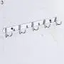 shengyuze Hooks & Hangers Stainless Steel Wall Mounted Double-Hook Coat Clothes Hat Hanger Organizer Rack for Home - 3# shengyuze Hooks & Hangers Stainless Steel Wall Mounted Double-Hook Coat Clothes Hat Hanger Organizer Rack for Home - 3#