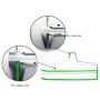 HJYPYJ Magic Hanger,Multifunction Magical Hangers,Double Storage Non-Slip Trouser Hangers,Space-Saving Organizer Hangers,5Pcs 15Pcs Not Easily Deformed/Green / 5 pcs