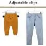 IEOKE Pants Hangers, 20 Pack Crystal Plastic Clip Hangers Space Saving for Skirts Trousers Jeans Shorts and Strapless Clothes IEOKE Pants Hangers, 20 Pack Crystal Plastic Clip Hangers Space Saving for Skirts Trousers Jeans Shorts and Strapless Clothes