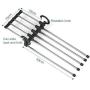 5pcs Random Color Pants Rack Shelves Stainless Steel Multi-Functional Wardrobe Magic Hanger Clothes Closet Belt Holder