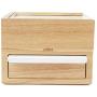 Umbra Mini Stowit Jewelry Boxes - Modern Keepsake Storage Organizer with Hidden Compartment Drawers for Ring, Bracelet, Watch, Necklace, Earrings, and Accessories (White / Natural)