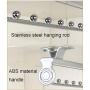 Extendable Wardrobe Clothes Hanger Rail Pull Out Clothes Storage Rod for Wardrobe Depth of 9.6/12/14/17.7inches (Size : 355mm/14inch)