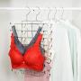 HOUSE DAY Tank Tops Hanger 4 Pack Bra Organizer Tank Top Closet Organizer Hangers Metal Folding Space Saving Hanger for Tank Top, Cami, Bras, Bathing Suits, Belts, Ties,Dress