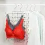 HOUSE DAY Tank Tops Hanger 4 Pack Bra Organizer Tank Top Closet Organizer Hangers Metal Folding Space Saving Hanger for Tank Top, Cami, Bras, Bathing Suits, Belts, Ties,Dress