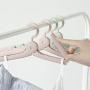 WofuL 4pcs Folding Coat Hanger,Portable Travel Clothes Hanger,Outdoor Windproof Skirt Hangers