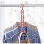 10pcs Random Color 3D Space Saving Hanger Magic Clothes Hanger with Hook Closet Organizer Home Tools Multi-Purpose Thick Drying Storage Racks