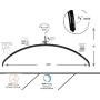 MAWA by Reston Lloyd Euro Series Non-Slip Space Saving Clothes Hanger for Shirts & Dresses, Style 40/P, Set of 10, Black