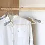 HAOCHIDIAN 20 Pack Plastic Hangers Anti-Slip Home Clothes Hanger Space Saving with Hook Up Hangers for Coats Jackets Pants and Dress Clothes,Gray HAOCHIDIAN 20 Pack Plastic Hangers Anti-Slip Home Clothes Hanger Space Saving with Hook Up Hangers for Coats Jackets Pants and Dress Clothes,Gray