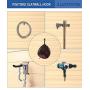 POETISKE Slatwall Utility Hook Accessories Garage Storage Heavy Duty Cord Power Garden Tool Bike12PC