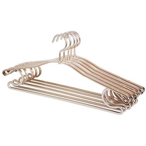 XMZFQ Clothes Hangers 360 Degree Swivel Hook Suit Hangers Aluminum Heavy Duty Clothing Hangers for Coats Jackets Pants Dress Clothes(10 Pack)