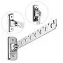 Sumnacon 12" Stainless Steel Clothes Hanger Rack, 2 Pcs Wall Mounted Folding Garment Hooks, Space Saver Clothing and Closet Rod Storage Organizer for Laundry Room Bedroom Bathroom Kitchen Sumnacon 12" Stainless Steel Clothes Hanger Rack, 2 Pcs Wall Mounted Folding Garment Hooks, Space Saver Clothing and Closet Rod Storage Organizer for Laundry Room Bedroom Bathroom Kitchen