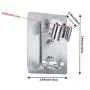 Shower Head Holder Strong Adhesive Shower Head Wall Mounting Bracket Adjustable Shower Wand Holder with 2 Hanger Hooks No Drill Need (2) Shower Head Holder Strong Adhesive Shower Head Wall Mounting Bracket Adjustable Shower Wand Holder with 2 Hanger Hooks No Drill Need (2)