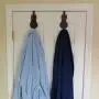 Evelots Over The Door Hook Hangers-Black Cat-Towel/Jacket-Hold 20 Lbs-Iron-Set/2 Evelots Over The Door Hook Hangers-Black Cat-Towel/Jacket-Hold 20 Lbs-Iron-Set/2