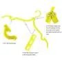 Baiwka Portable Folding Hangers, 10Pcs Multi-Function Clothes Hanger, Windproof/Non-Slip/Retractable/Lightweight, Plastic Clothing Hanger for Home, Travel, Holiday, Business Trip