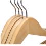 5 Pcs Wooden Adult Clothes Hangers for Jeans Pants Coat Hanger Home Storage Holder Dress Long Racks