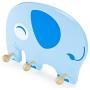 Imagination Generation Wooden Elephant Kids Clothing Rack ? Natural Wood Wall Mount Plaque for Childrens Clothes & Coat Hanger, Baby Room & Nursery Decor