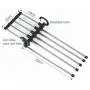 5PC Random Color Pants Rack Shelves Stainless Steel Multi-Functional Wardrobe Magic Hanger Clothes Closet Belt Holder Rack Room Shelf Decoration