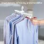 Clothes Hangers Space Saving Hangers Multi-Function Plastic Cascading Hanger Non Slip with Drying Rack Use for Home Wardrobe Dorm Apartment (White) Clothes Hangers Space Saving Hangers Multi-Function Plastic Cascading Hanger Non Slip with Drying Rack Use for Home Wardrobe Dorm Apartment (White)