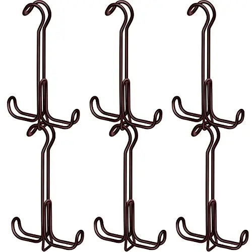 TomCare Metal Purse Organizer Stackable Purse Hanger Handbag Organizer Sturdy Bag Organizer Purse Holder Rack Hanging Closet Organizer for Purses, Handbags, Backpacks, Bags, Totes, 6 Pack, Bronze TomCare Metal Purse Organizer Stackable Purse Hanger Handbag Organizer Sturdy Bag Organizer Purse Holder Rack Hanging Closet Organizer for Purses, Handbags, Backpacks, Bags, Totes, 6 Pack, Bronze